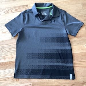 Under Armour Boys Golf Shirt Sz YMD